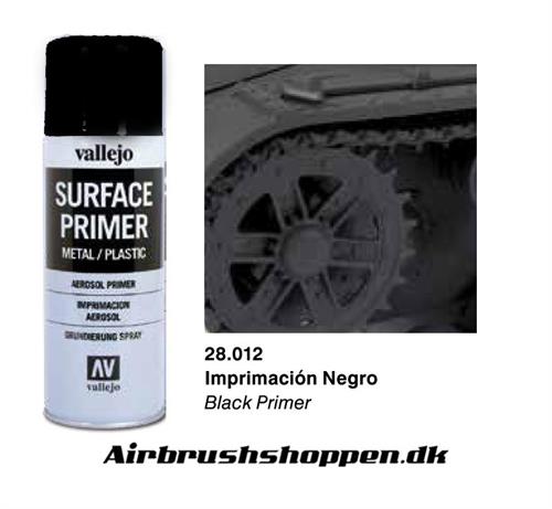 28.012 Black primer spray  400ml Vallejo 